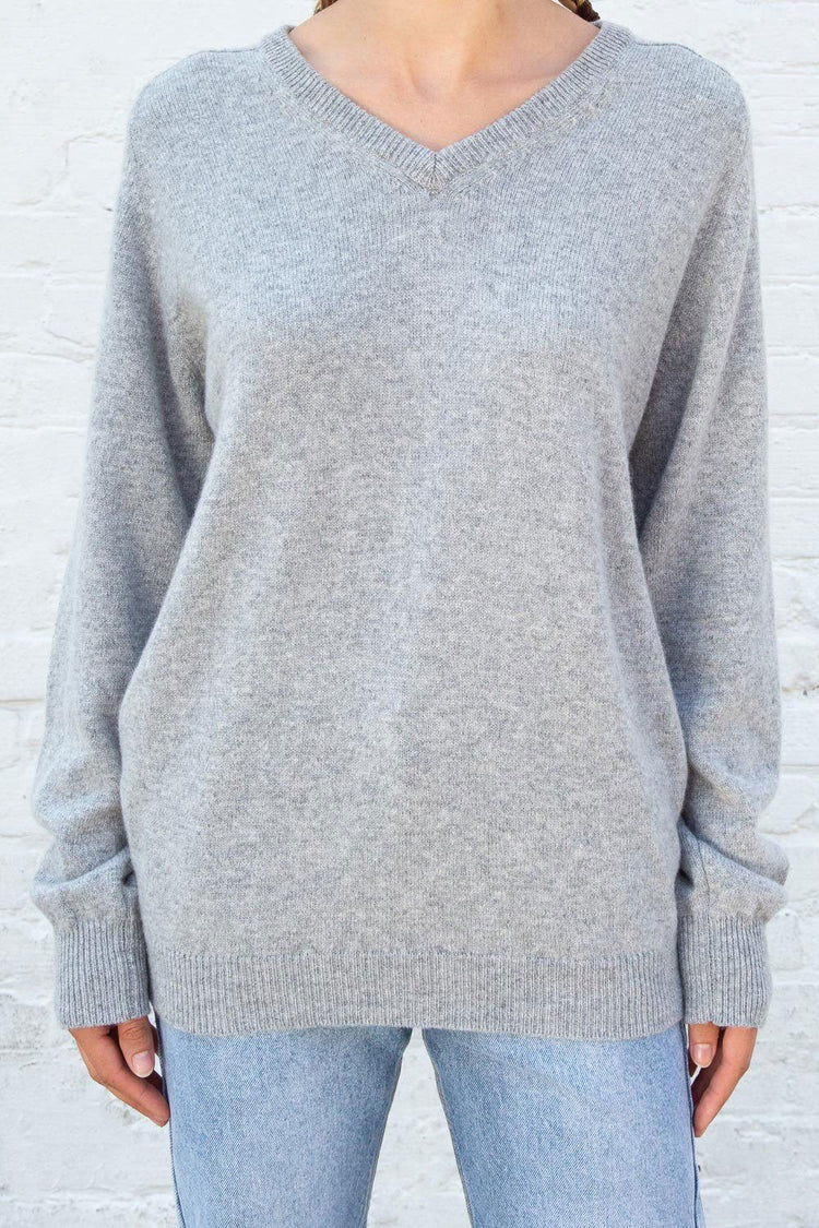 Georgia Wool Sweater | Light Grey / S