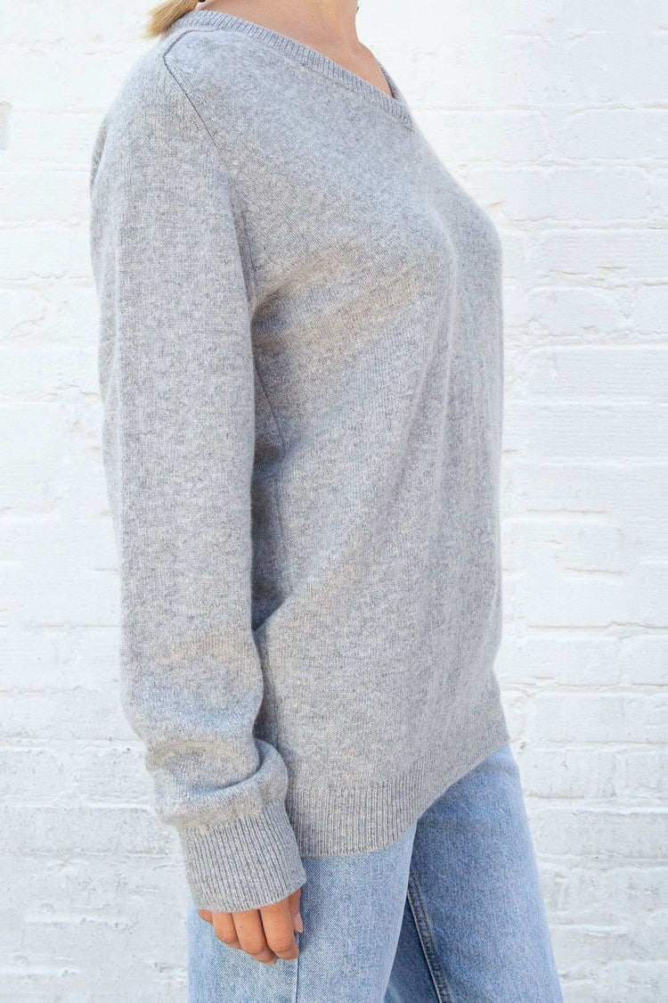 Georgia Wool Sweater | Light Grey / S