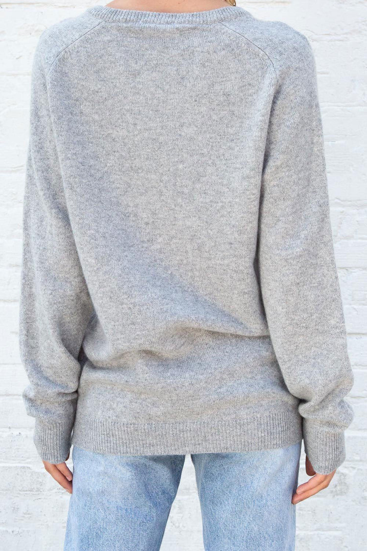 Georgia Wool Sweater | Light Grey / S