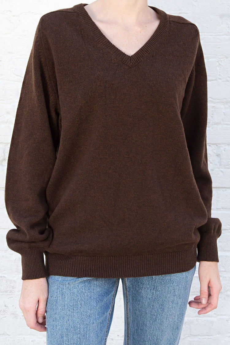 Georgia Wool Sweater | Brown / S