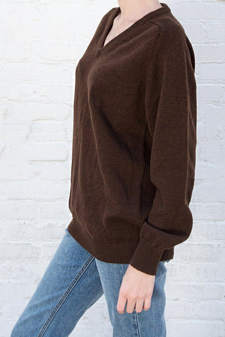 Georgia Wool Sweater | Brown / S