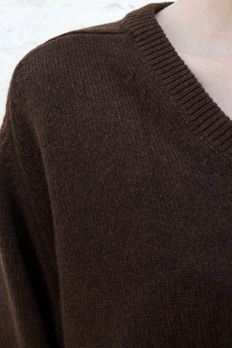 Georgia Wool Sweater | Brown / S