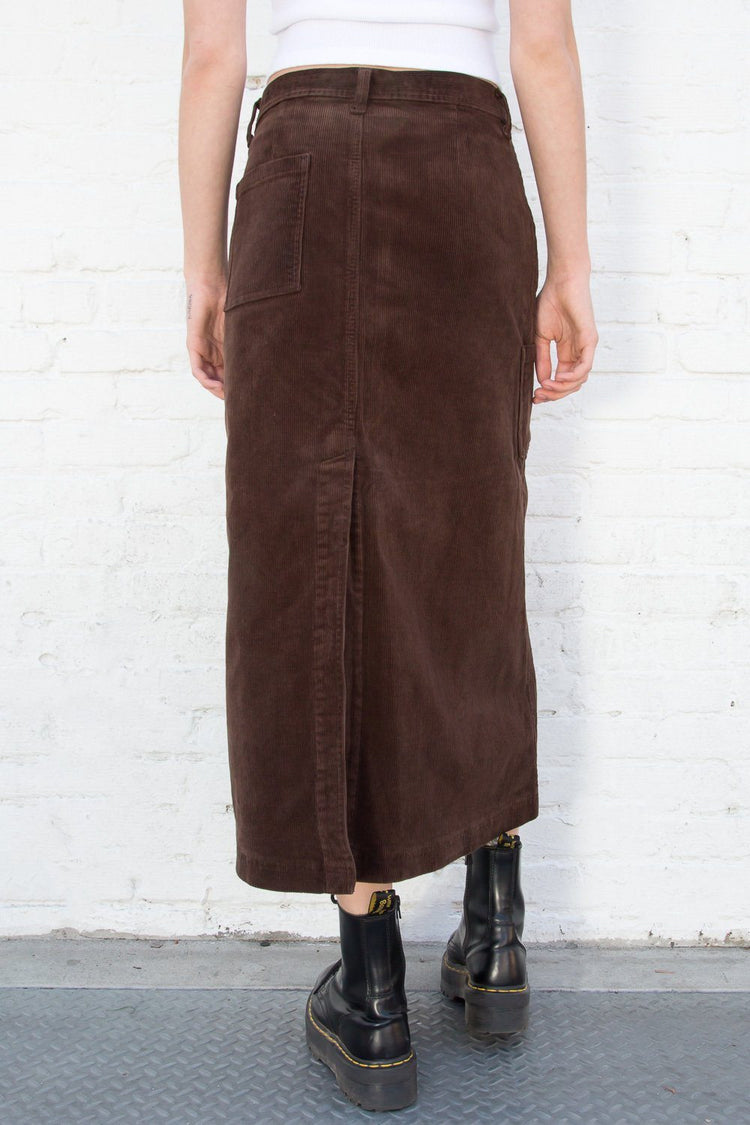 Kenzie 90'S Corduroy Skirt | Brown / S