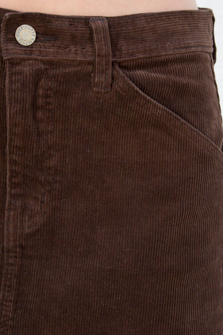 Kenzie 90'S Corduroy Skirt | Brown / S