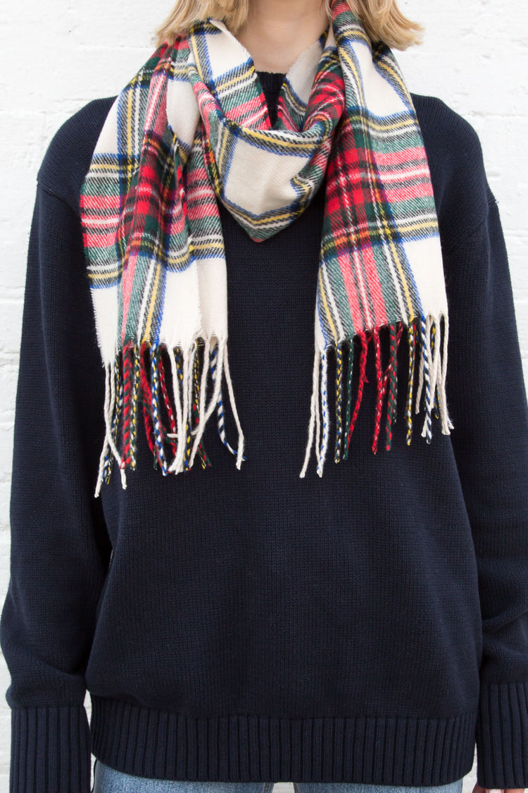 Plaid Tassel Scarf | Regular Fit