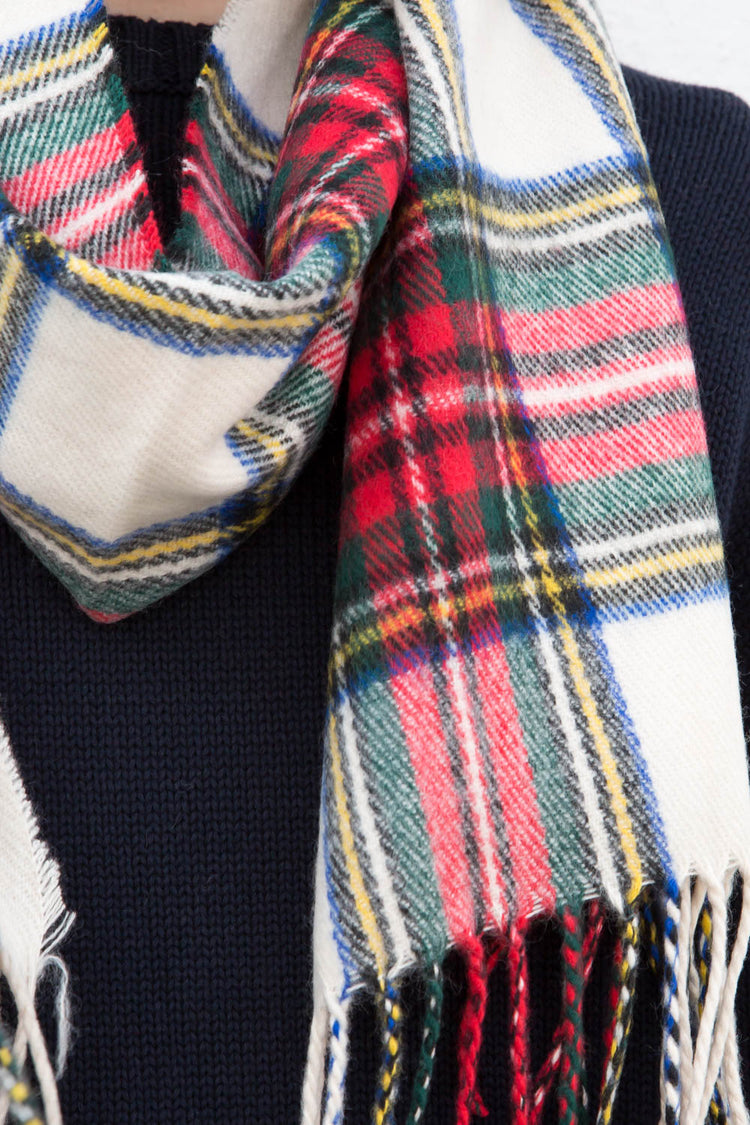 Plaid Tassel Scarf | Regular Fit